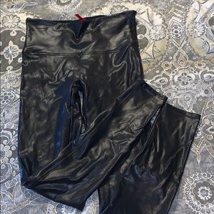 Spanx Brand faux leather leggings